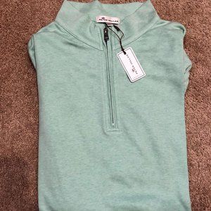 NWT Peter Millar Cotton 1/4 Zip Pullover - Size XL